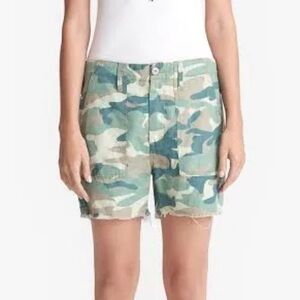 Mother Shaker Crop Shorts Camo Size 27